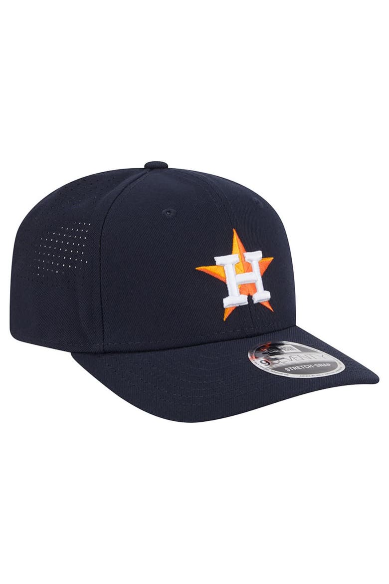 Men's New Era  Navy Houston Astros Performance 9SEVENTY Stretch-Snap Hat, Alternate, color, Navy