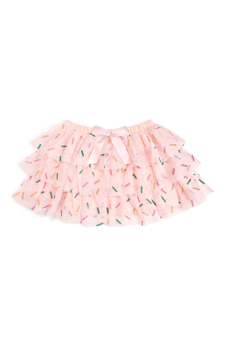 Birthday Girl Sprinkle Tiered Tutu, Main, color, Ballet Pink