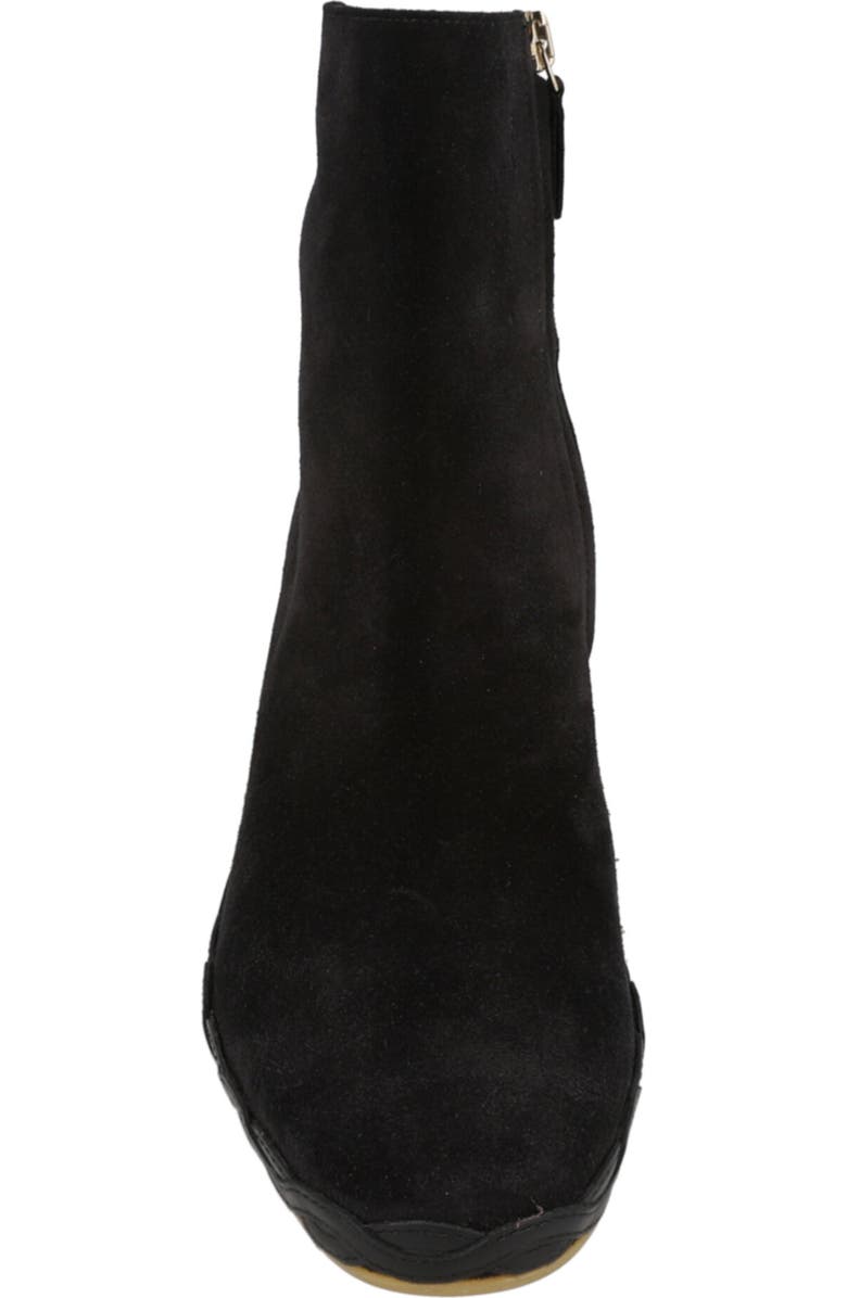 FERRAGAMO Canaria Suede Espadrille Wedge Boot, Alternate, color, Black