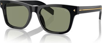 51mm Polarized Rectangular Sunglasses