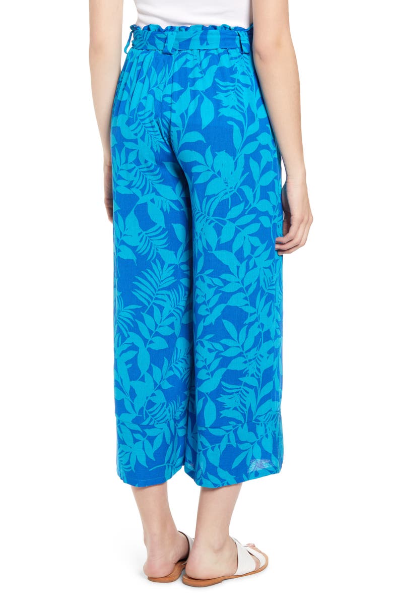 GIBSONLOOK Gibson x Hi Sugarplum! Milos Wide Leg Paperbag Waist Pants, Alternate, color, 