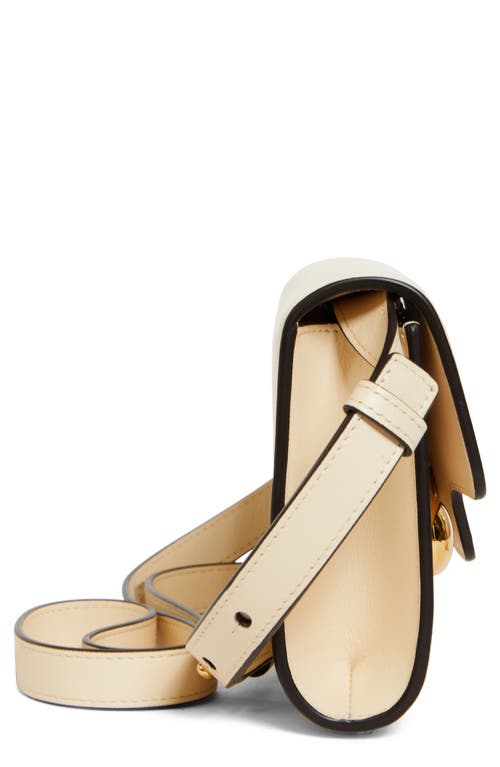 Marni Trunkaroo Leather Shoulder Bag In Cream