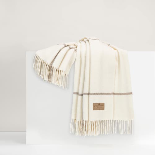 Lands Downunder Window Cashmere Throw In White