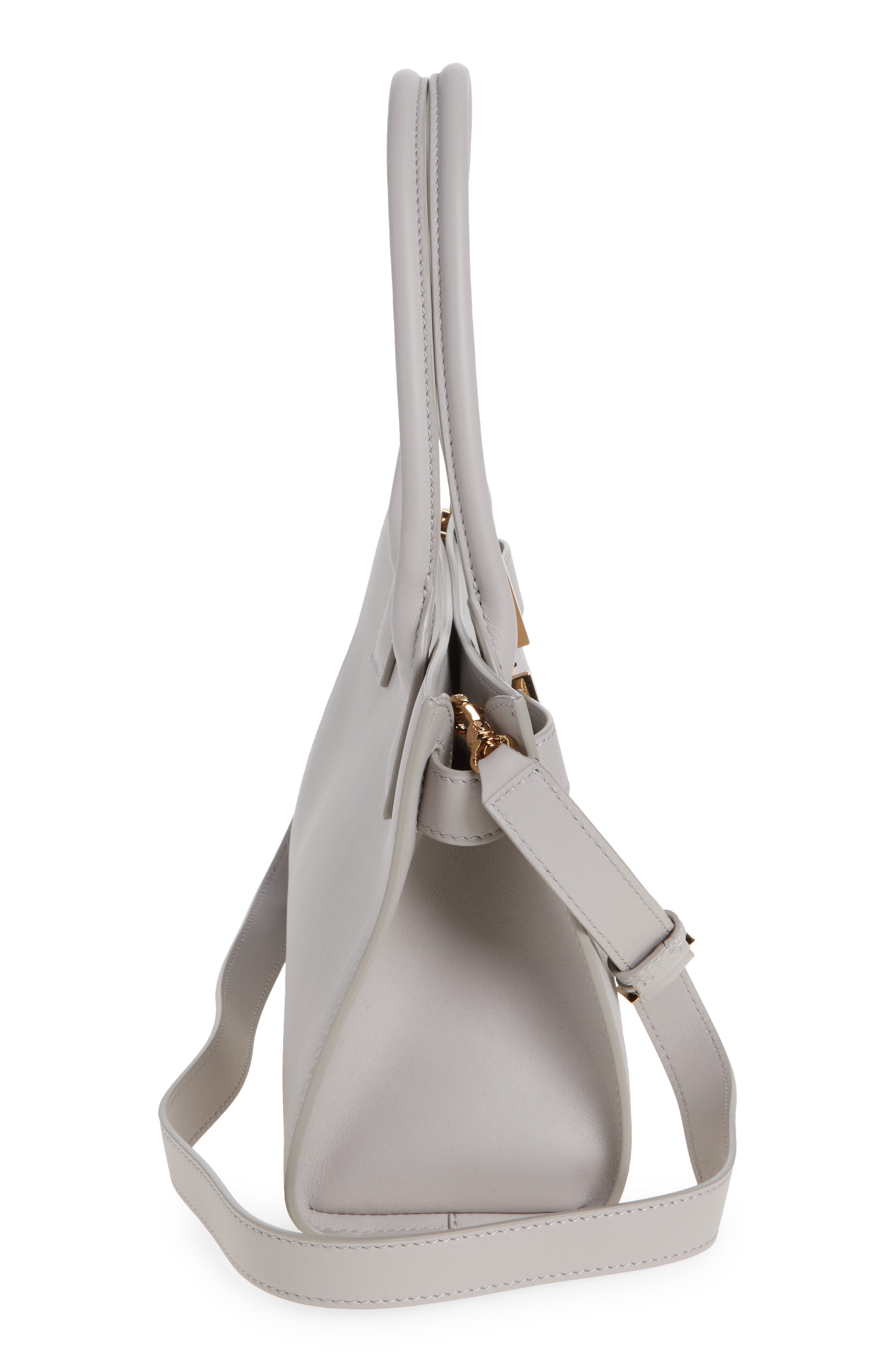 Medusa 95 Tote, Alternate, color, PEARL GREY-GOLD VERSACE