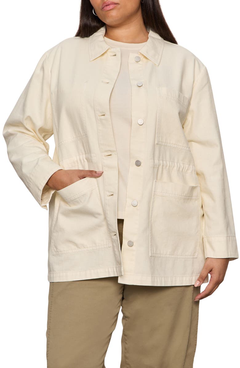 Sanctuary Greenhouse Cotton Jacket, Alternate, color, Collagen White