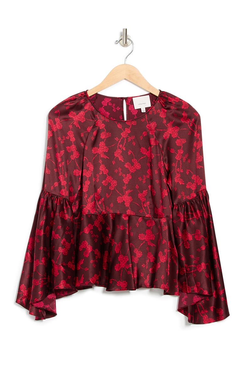 Cinq à Sept Cypress Vine Print Avalon Top, Alternate, color, 