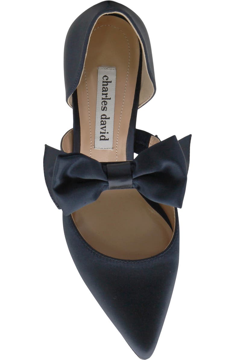 Charles David Andre Pointed Toe Pump, Alternate, color, Navy