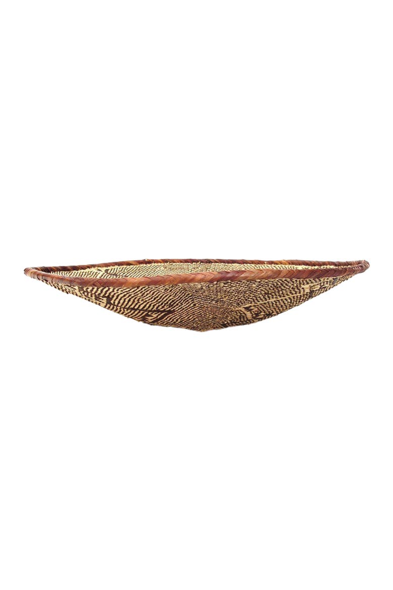 Tonga Wall Decor Basket, Alternate, color, Brown