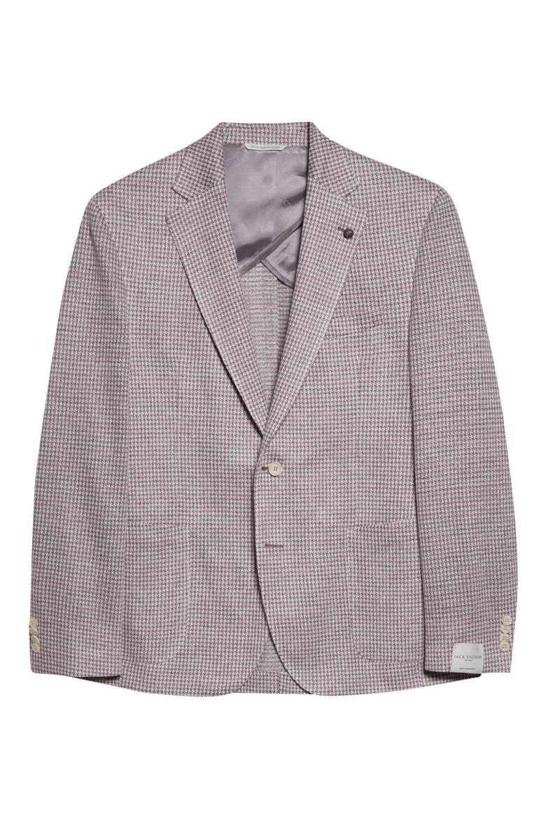 Hampton Knit Houndstooth Sportcoat, Main, color, MAUVE