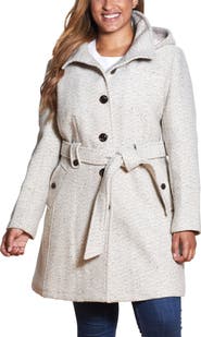 Gallery Belted Hooded Coat