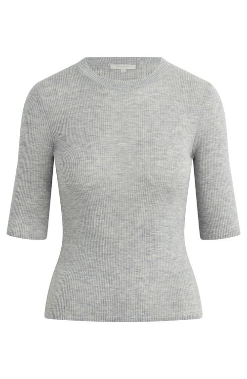Favorite Daughter The Amelia Elbow Sleeve Wool Sweater In Heather Grey