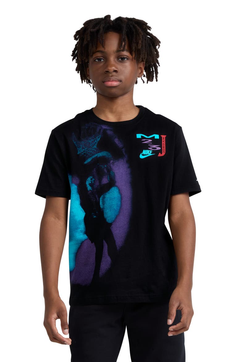Kids' Brooklyn Dream Dunk Short Sleeve T-Shirt, Alternate, color, BLACK