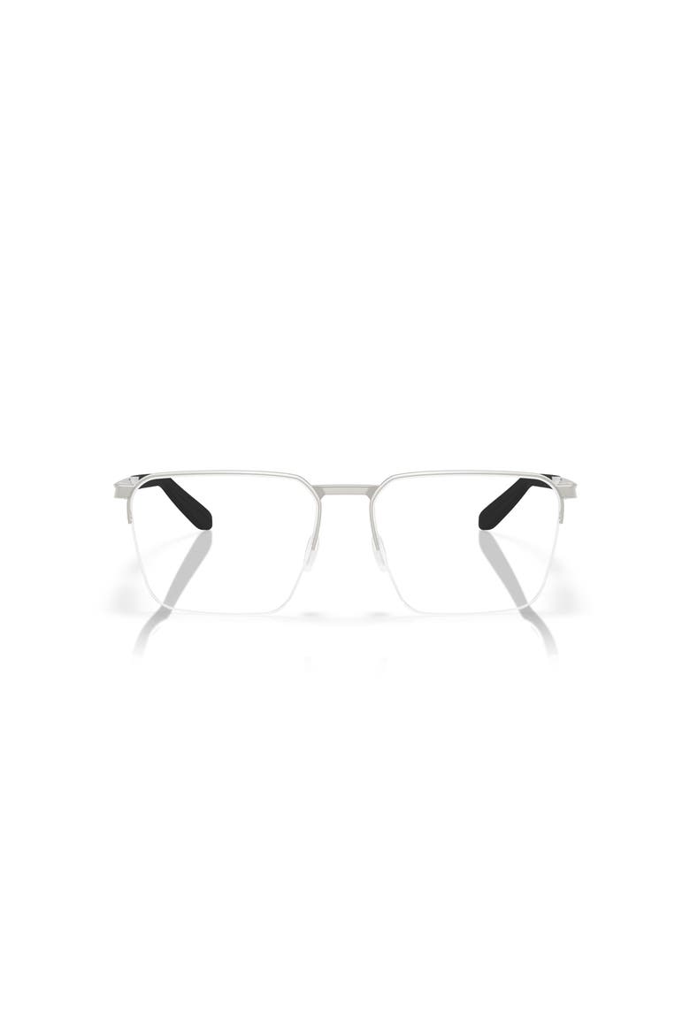 55mm Square optical glasses, Alternate, color, Silver