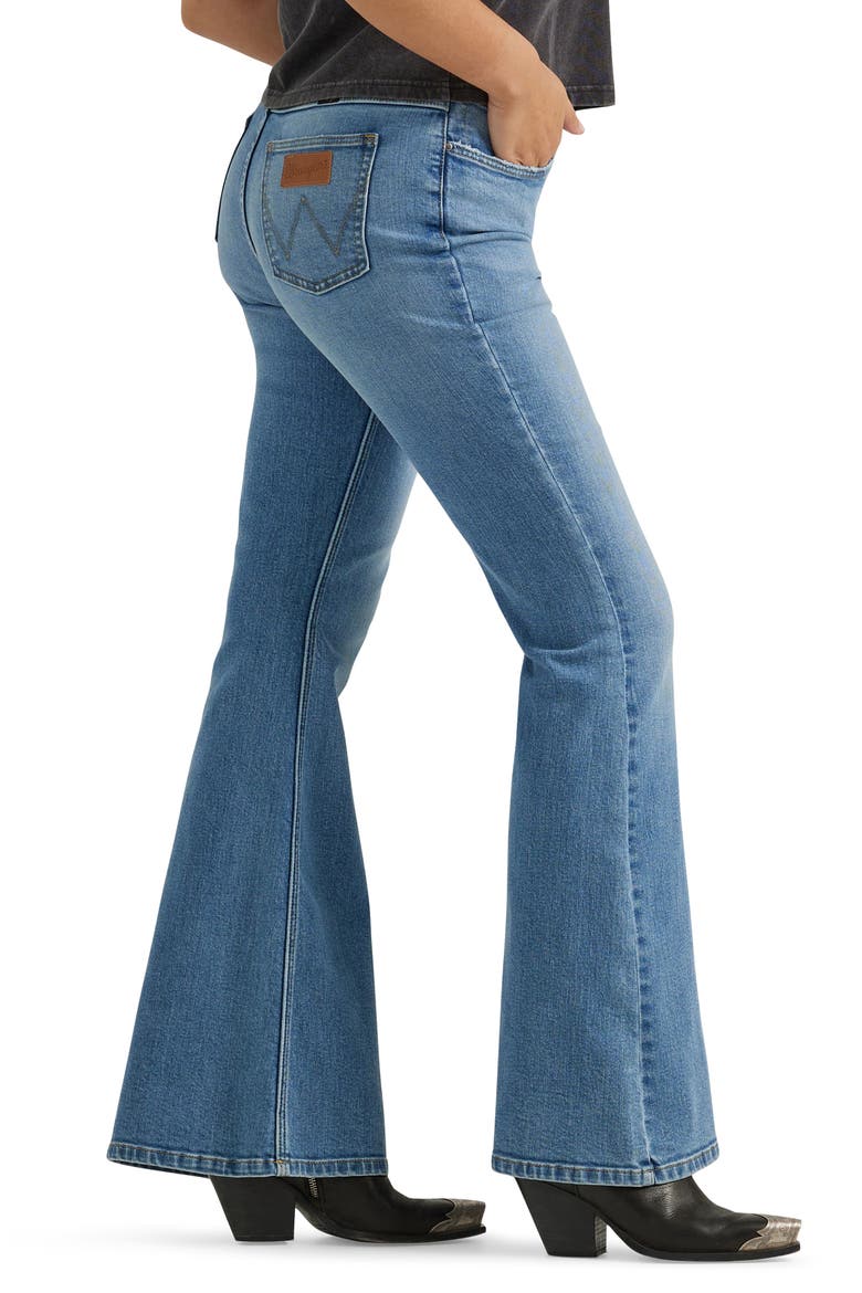 High Waist Flare Jeans, Alternate, color, TRANCE