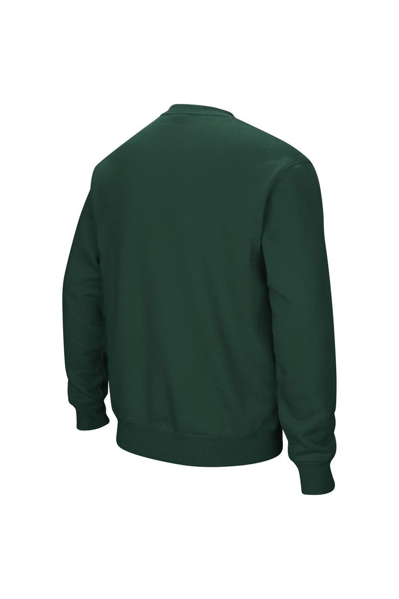 Men's Colosseum Green Baylor Bears Arch & Logo Pullover Sweatshirt, Alternate, color, Green