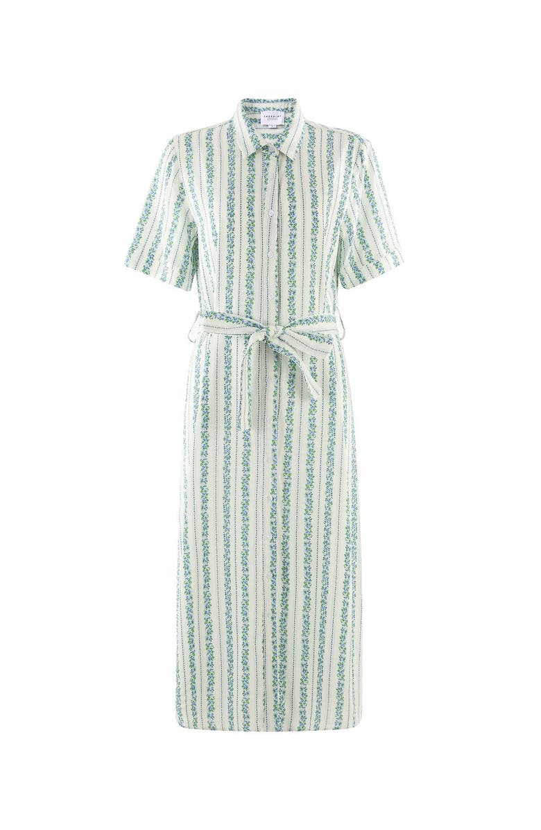 The Shirt The Short Sleeve Kara Dress, Main, color, Blue Floral Stripe