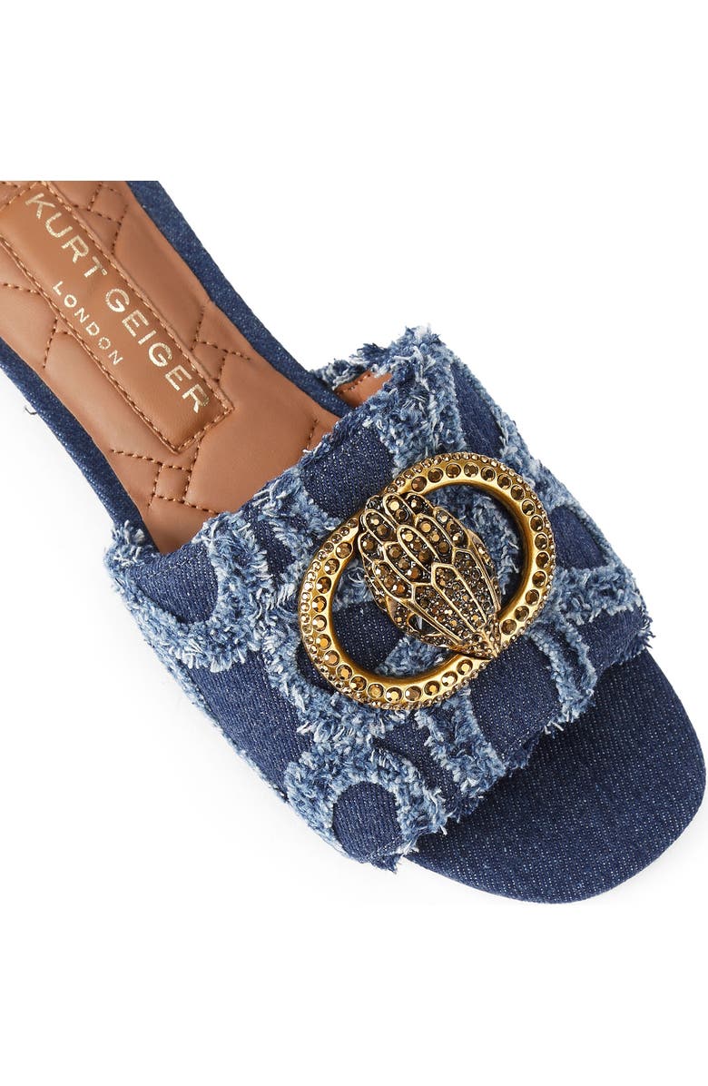 Kurt Geiger London Chelsea Leather Slide Sandal, Alternate, color, Light/ Pastel Blue