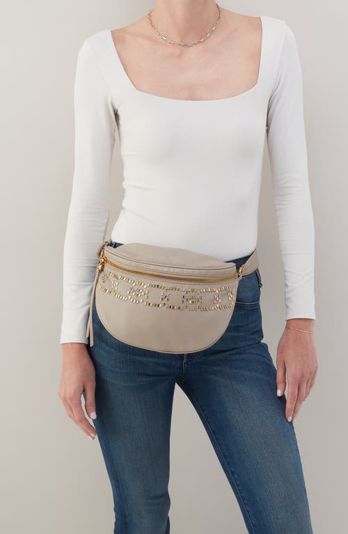 Hobo Juno Leather Belt Bag In Taupe