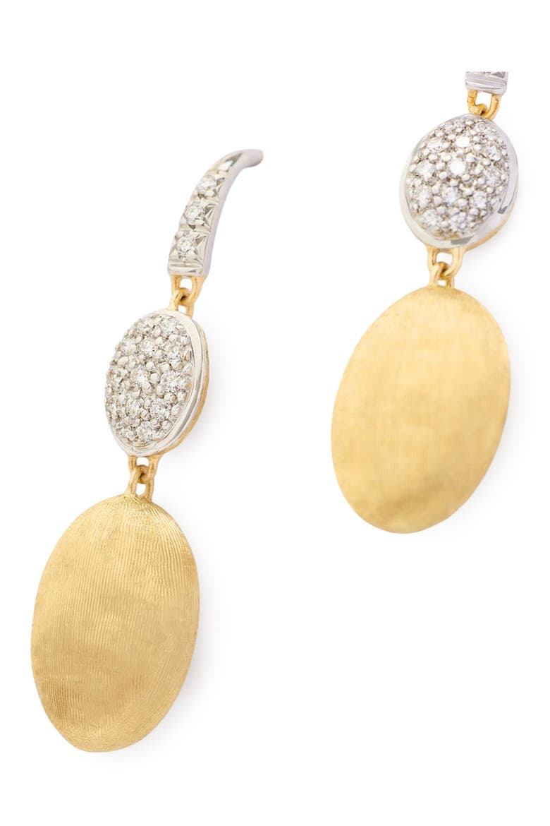 Siviglia Diamond Drop Earrings, Alternate, color, 18K YELLOW/WHITE GOLD
