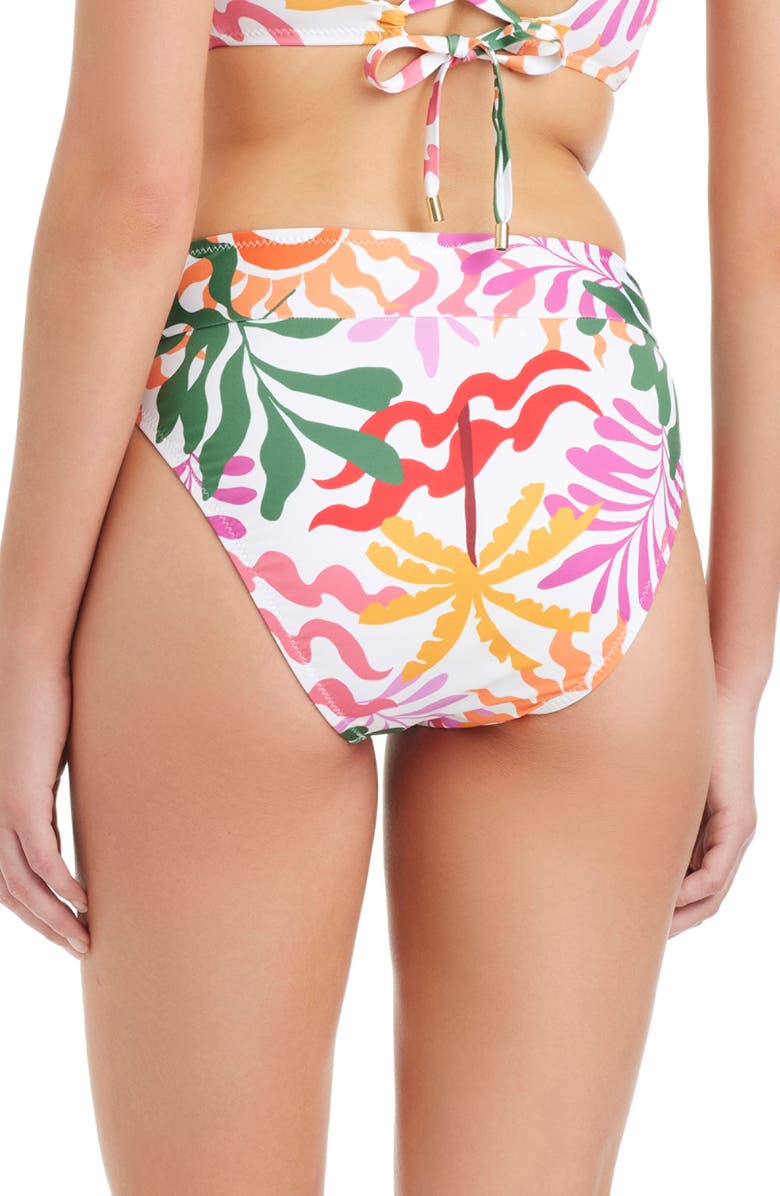 Sanctuary Abstract Print High Leg Bikini Bottoms, Alternate, color, 