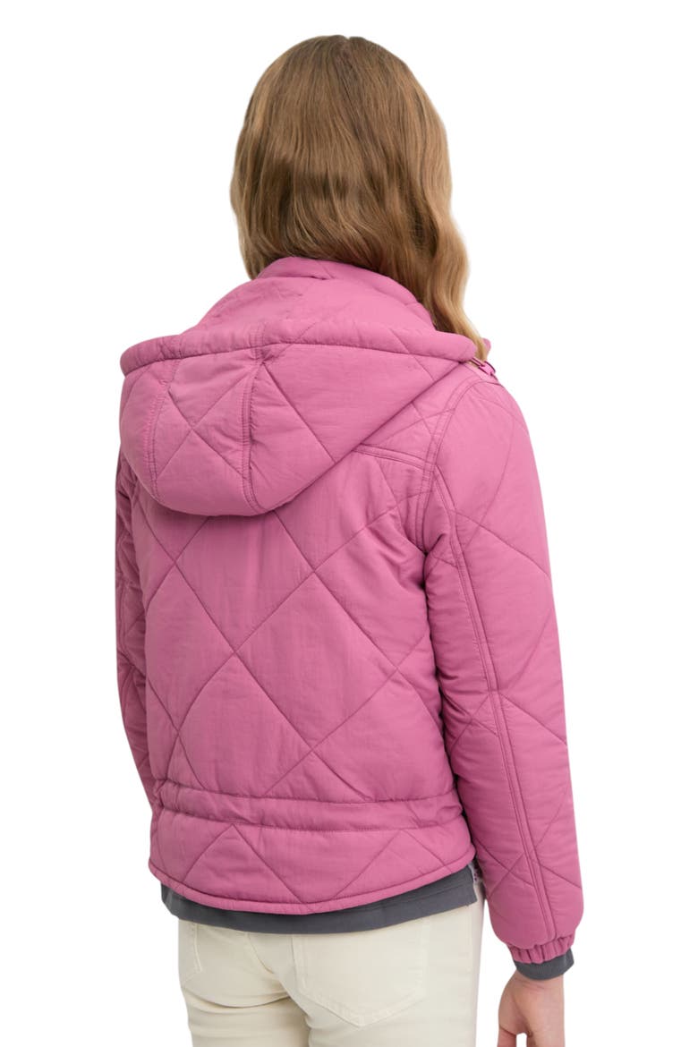 Padded Jacket With Removable Hood, Alternate, color, Mauve