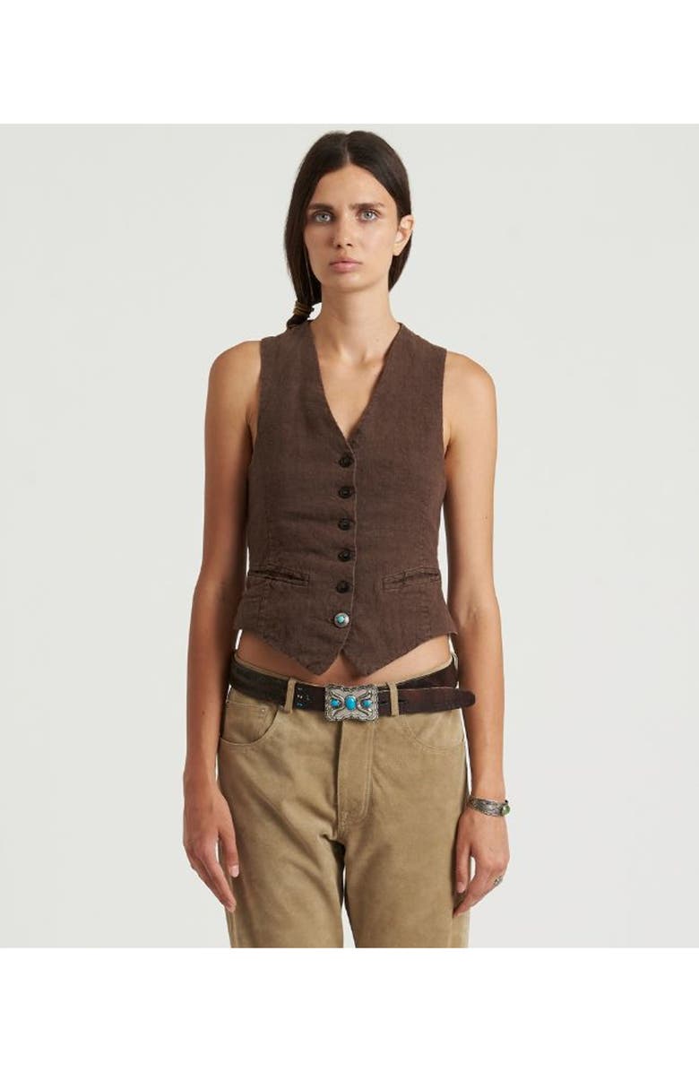 Fortela Debby Vest, Alternate, color, Brown