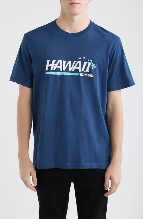 Hawaii Gritty Cotton Graphic T-Shirt