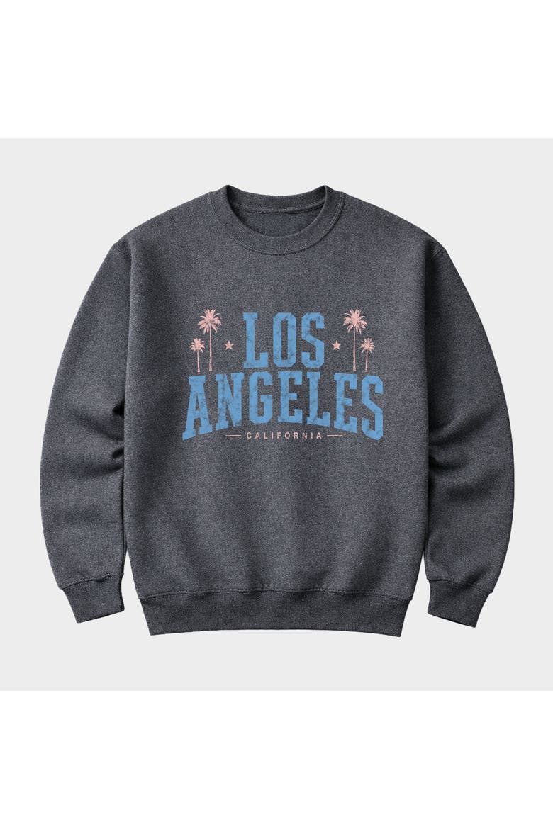 Los Angeles California Sweatshirt, Alternate, color, Dark Heather