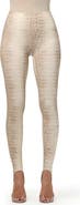 Naked Wardrobe Brush Storm Print Stirrup Leggings