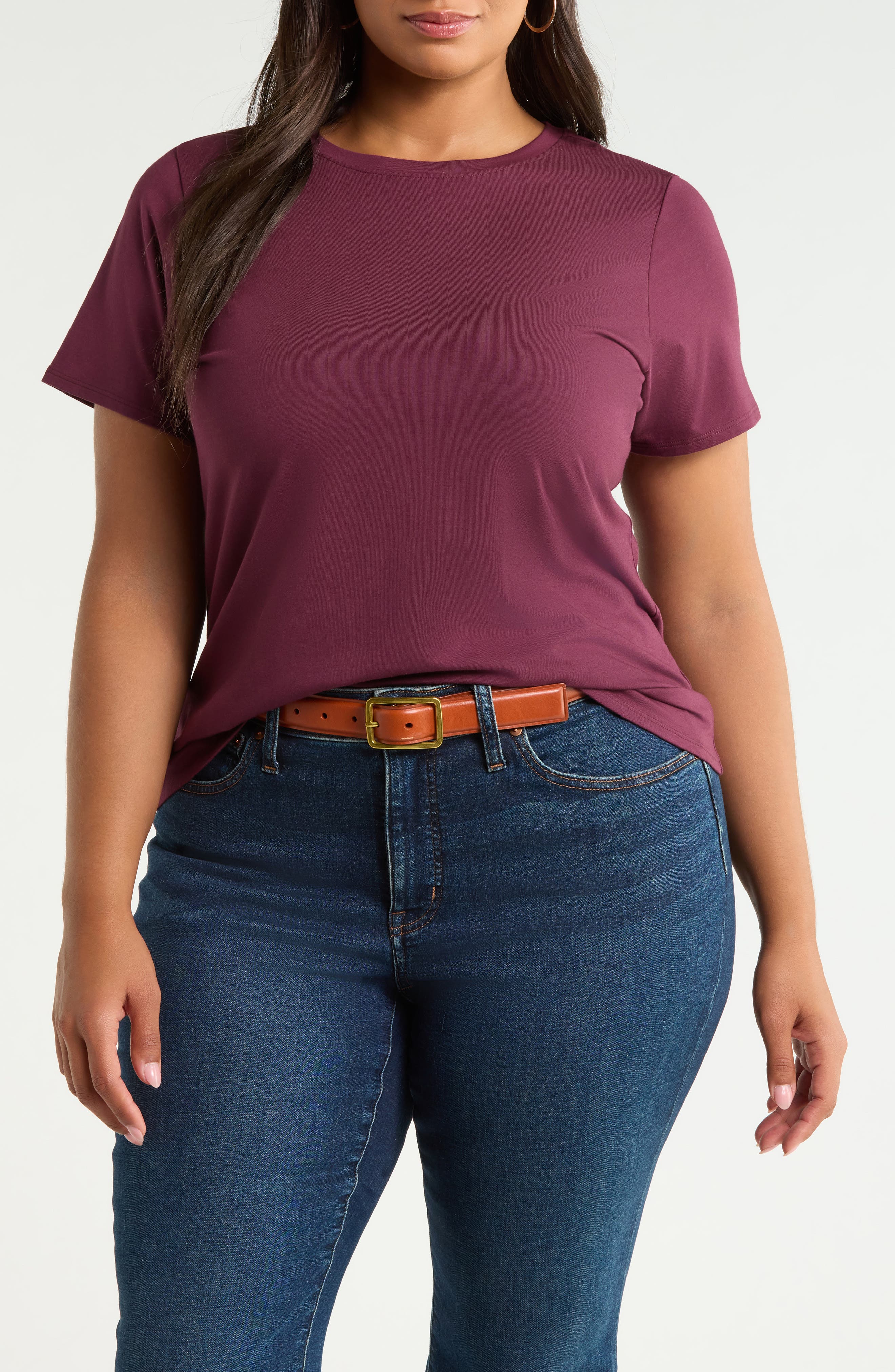 Nordstrom Crewneck T-shirt In Purple
