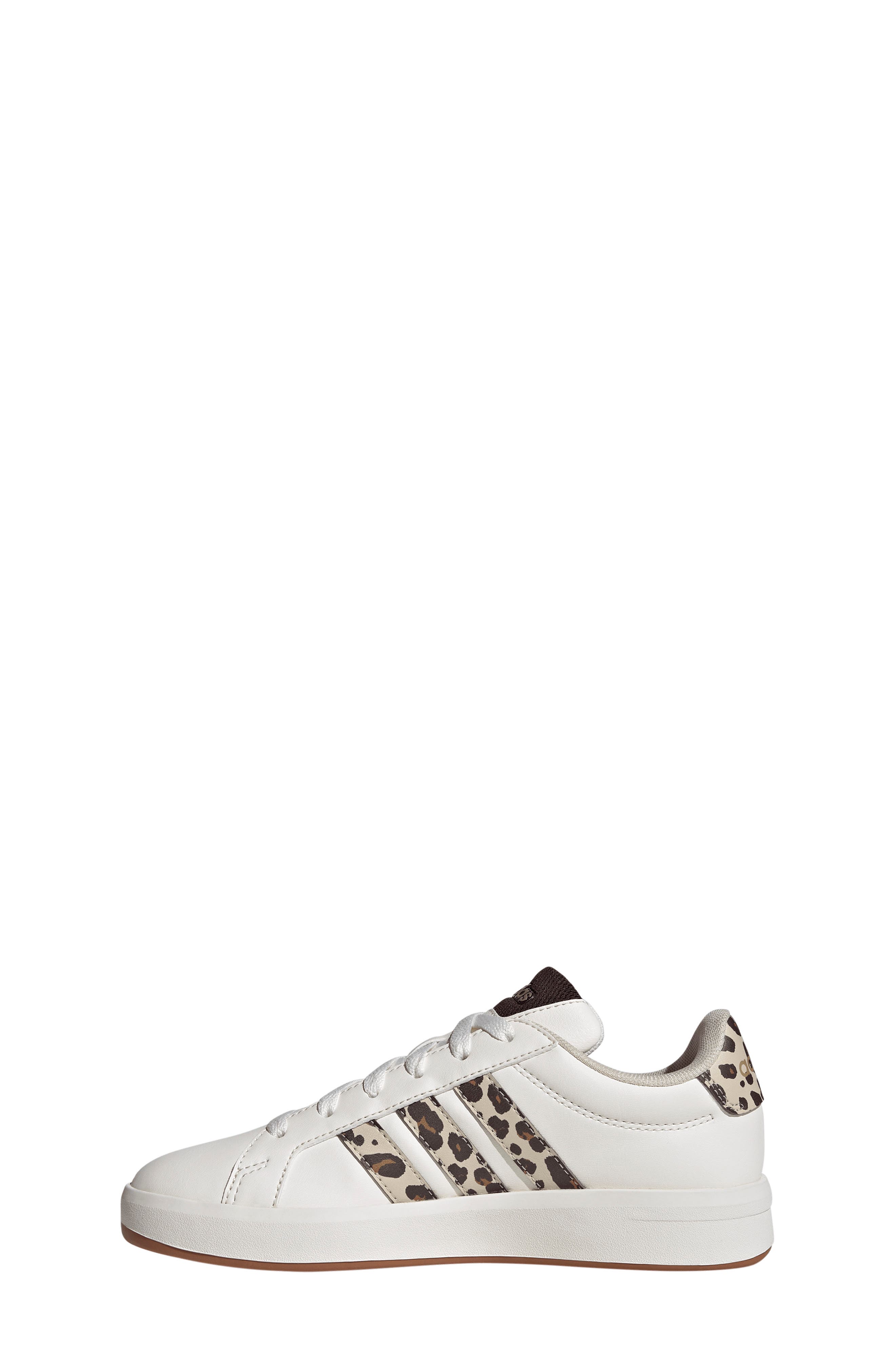 adidas Kids' Grand Court 3.0 Sneaker, Alternate, color, White/ Crystal Linen/ Coffee