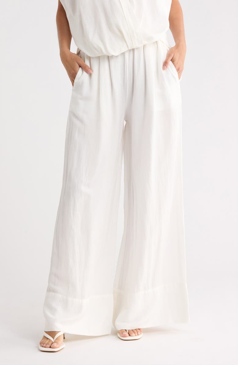 Young, Fabulous & Broke Hilo Wide Leg Pants, Main, color, Bone