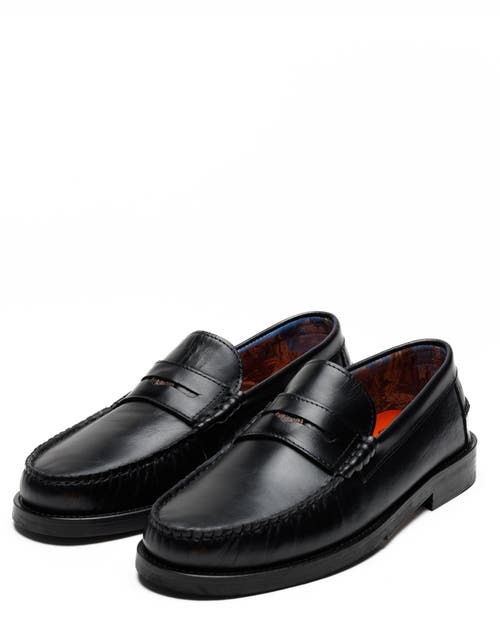 Naked Wolfe Riviera Leather Loafer In Black