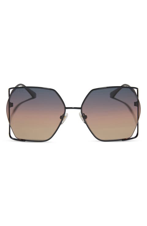 Donna IV 61mm Gradient Polarized Square Sunglasses
