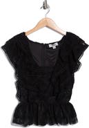 JASON WU Ruffle Lace Peplum Top