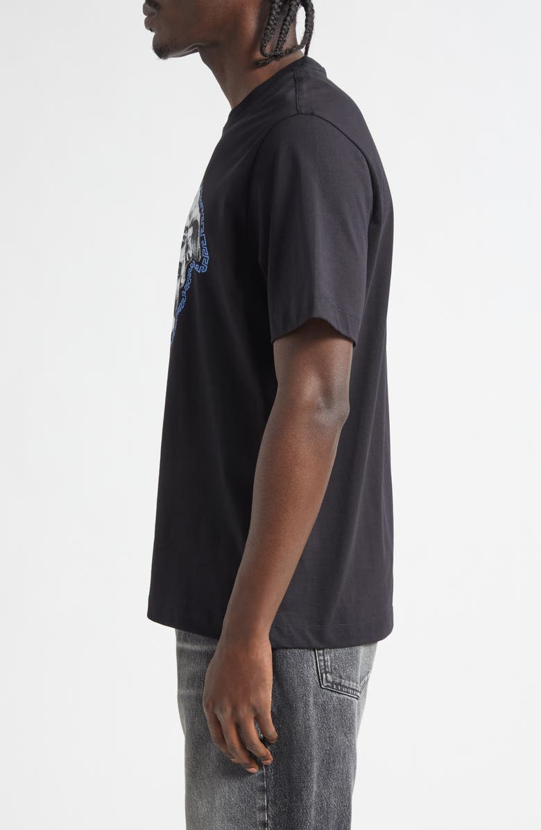 Versace La Greca Medusa Cotton Jersey Graphic T-Shirt, Alternate, color, Black