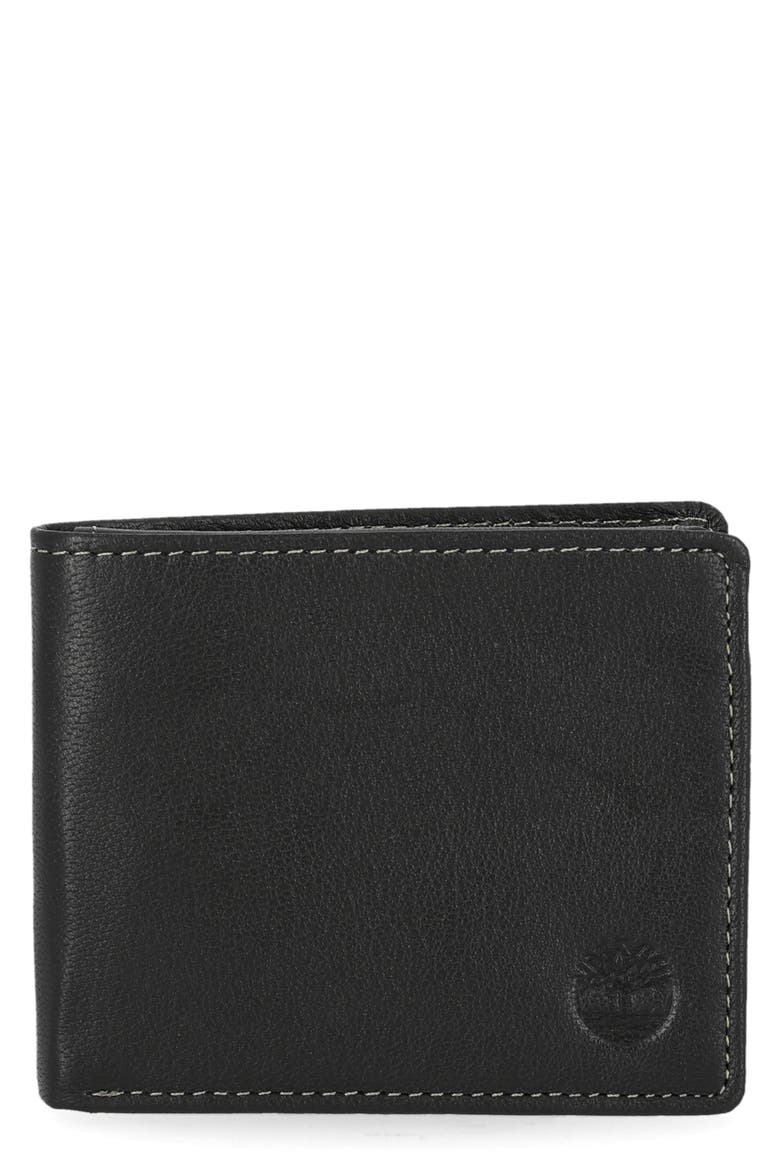 Pop Stitch Bifold Leather Wallet, Main, color, BROWN