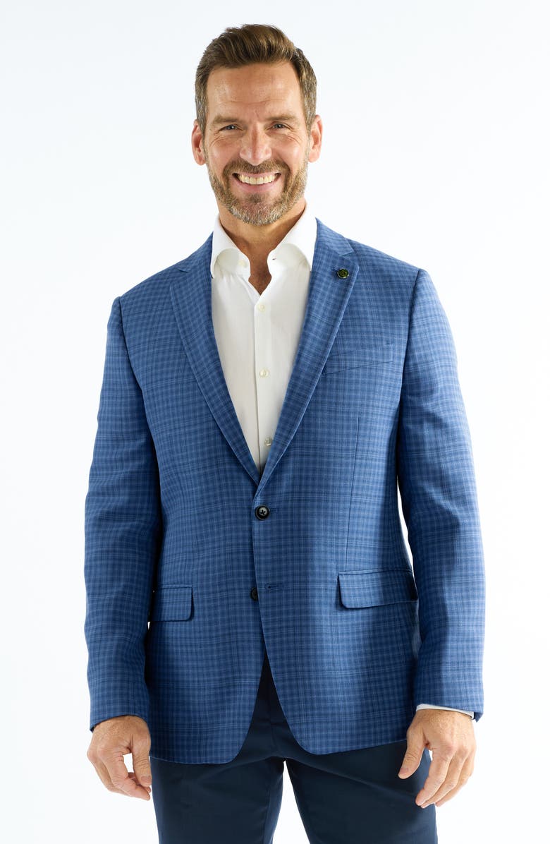 CRICKETEER Check Wool Blend Sport Coat, Alternate, color, 