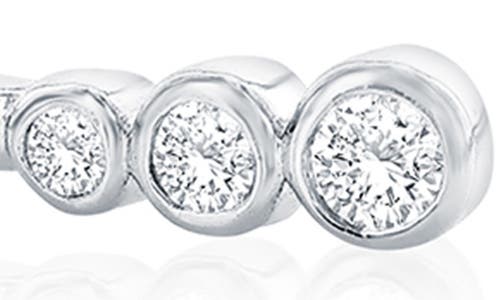 Simona Graduated Cubic Zirconia Bangle Bracelet In Silver