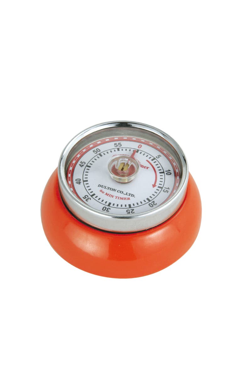 Magnetic Retro 60 Minute Kitchen Timer, 2.75-Inch, Main, color, Orange