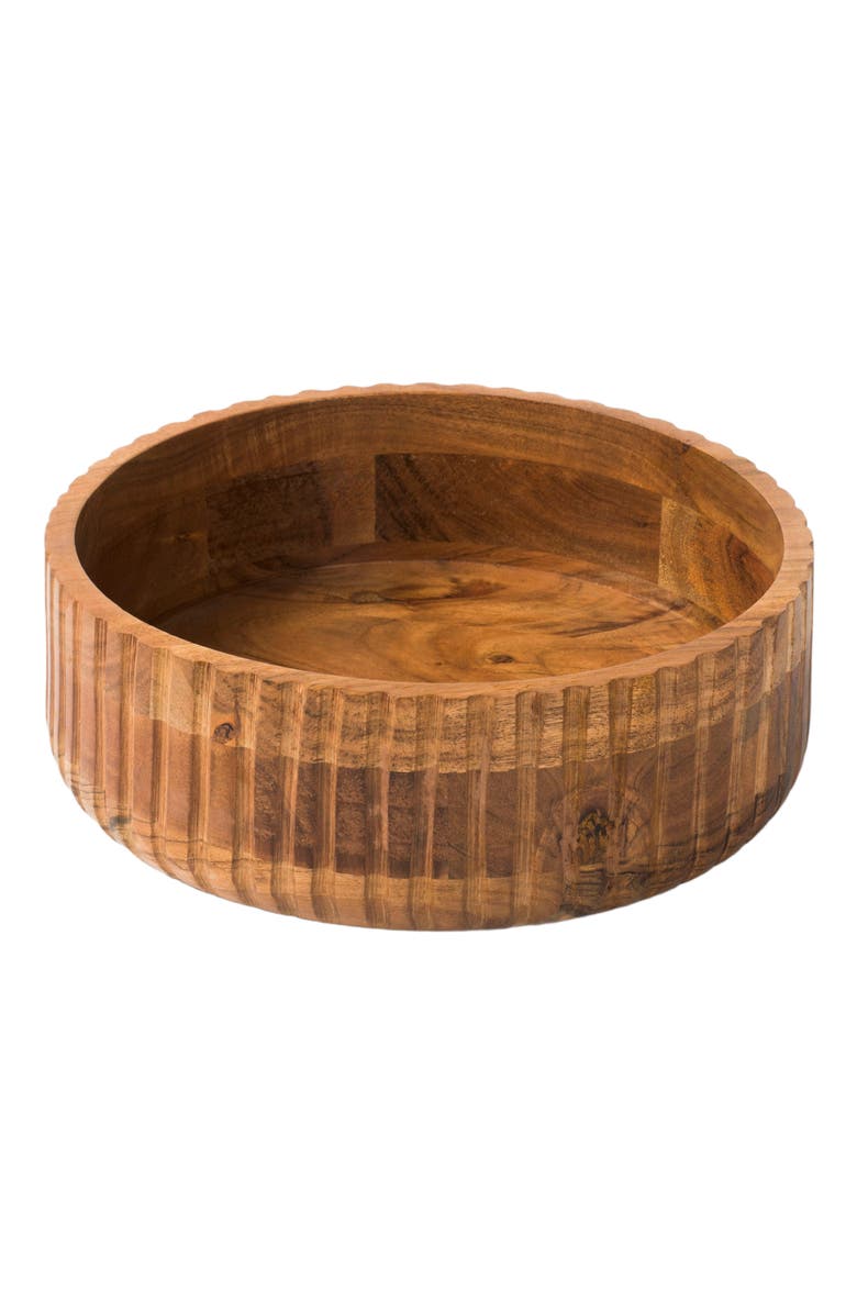 Mela Artisans Etta Acacia Wood Bowls, Alternate, color, Brown
