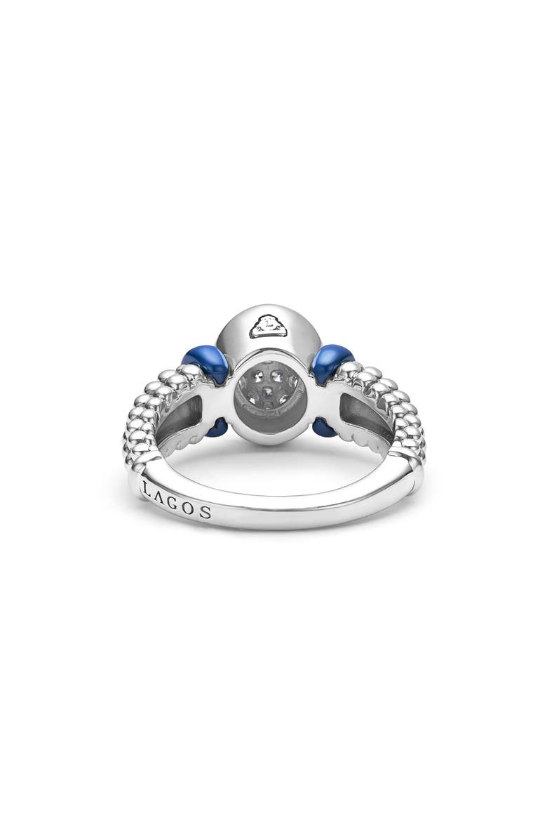 LAGOS Blue Caviar Marine Diamond Ring, Alternate, color, 