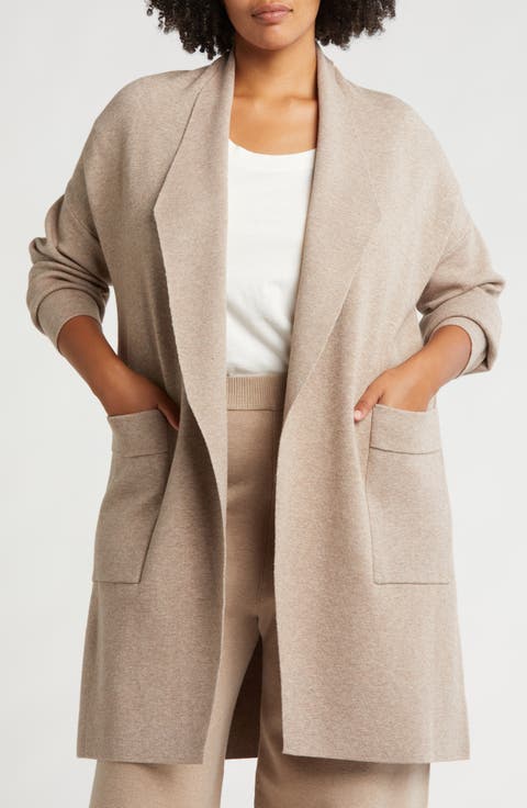 Andrea Open Front Pocket Cardigan (Plus)