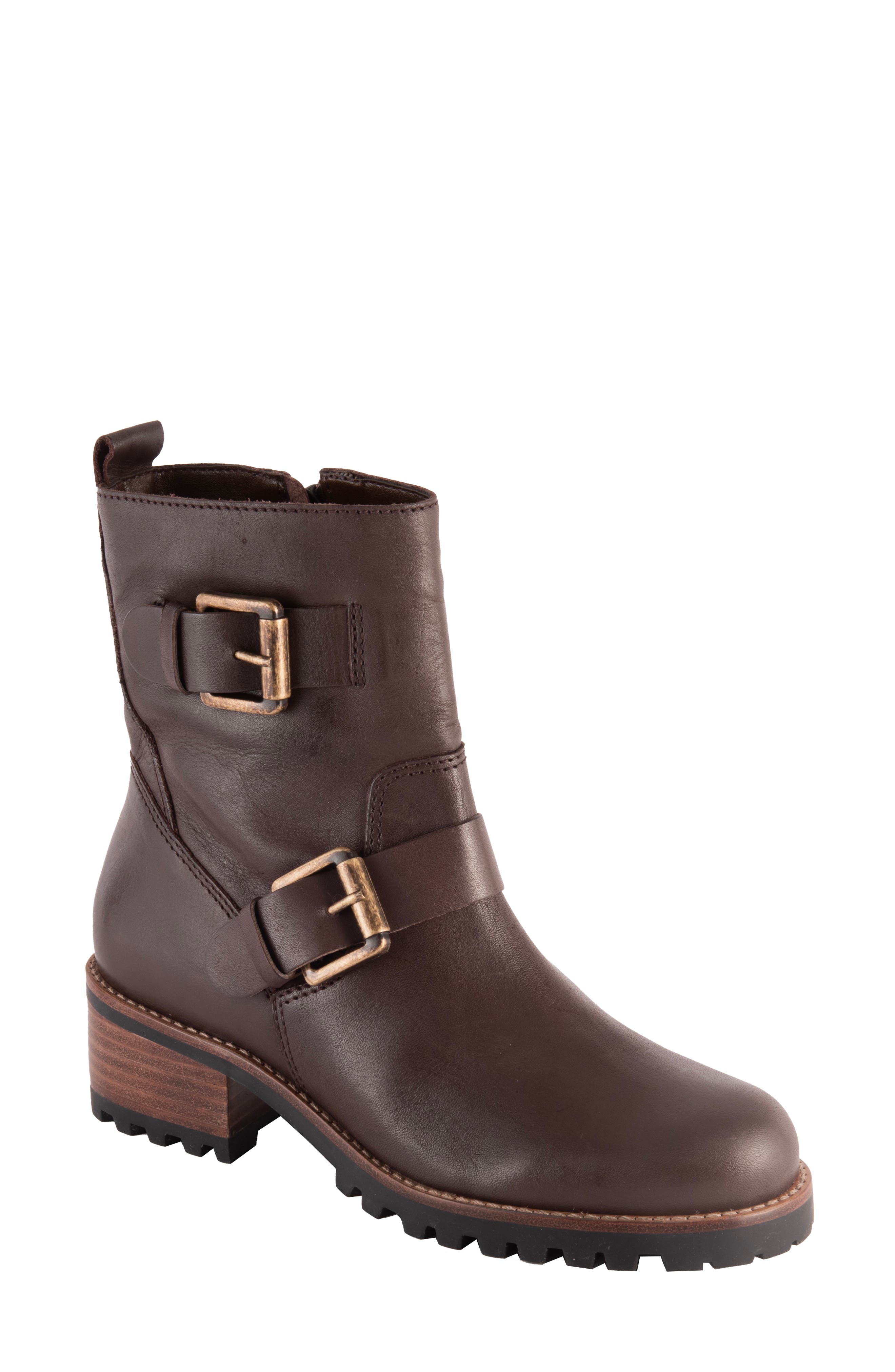 Palmar Double Strap Waterproof Boot, Main, color, BROWN