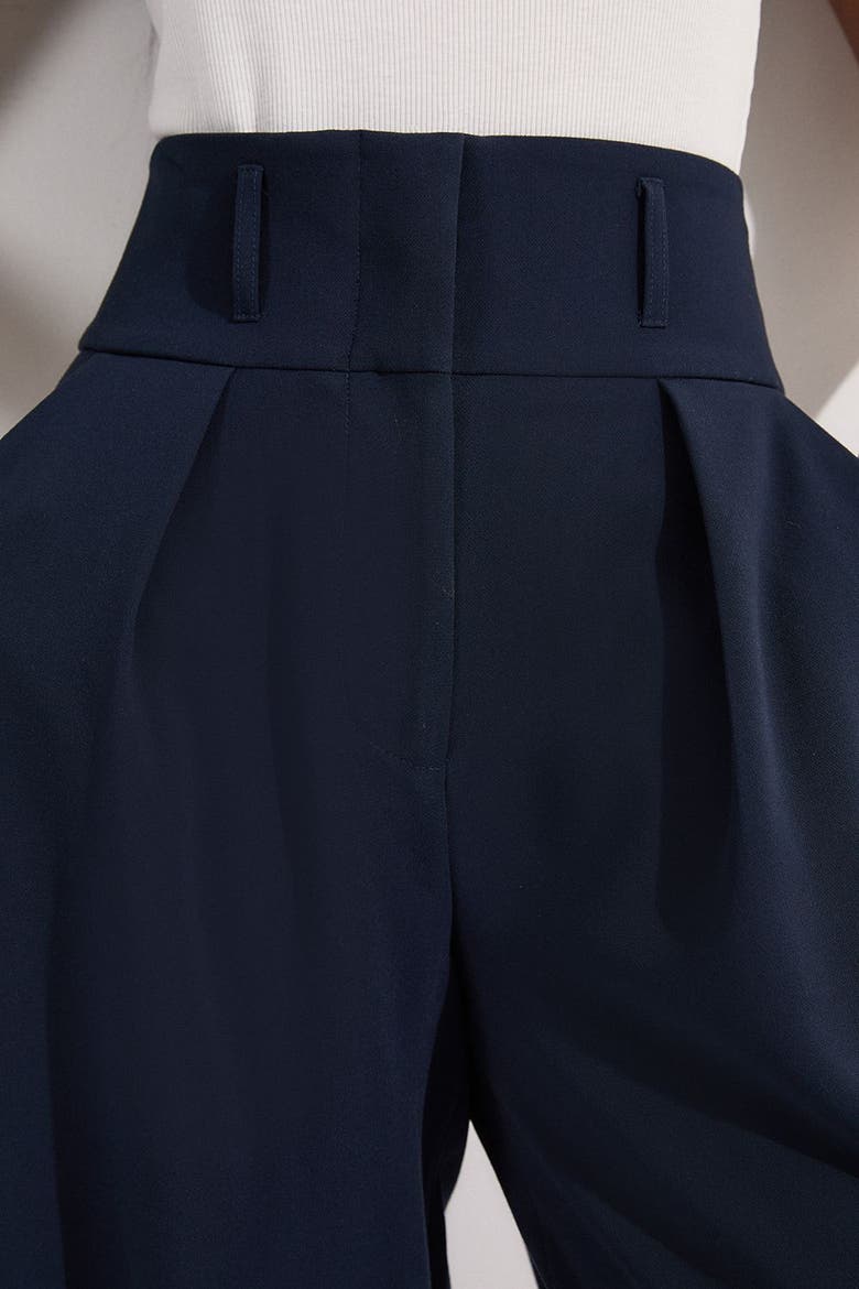 High Waist Wide Leg Pants, Alternate, color, Navy