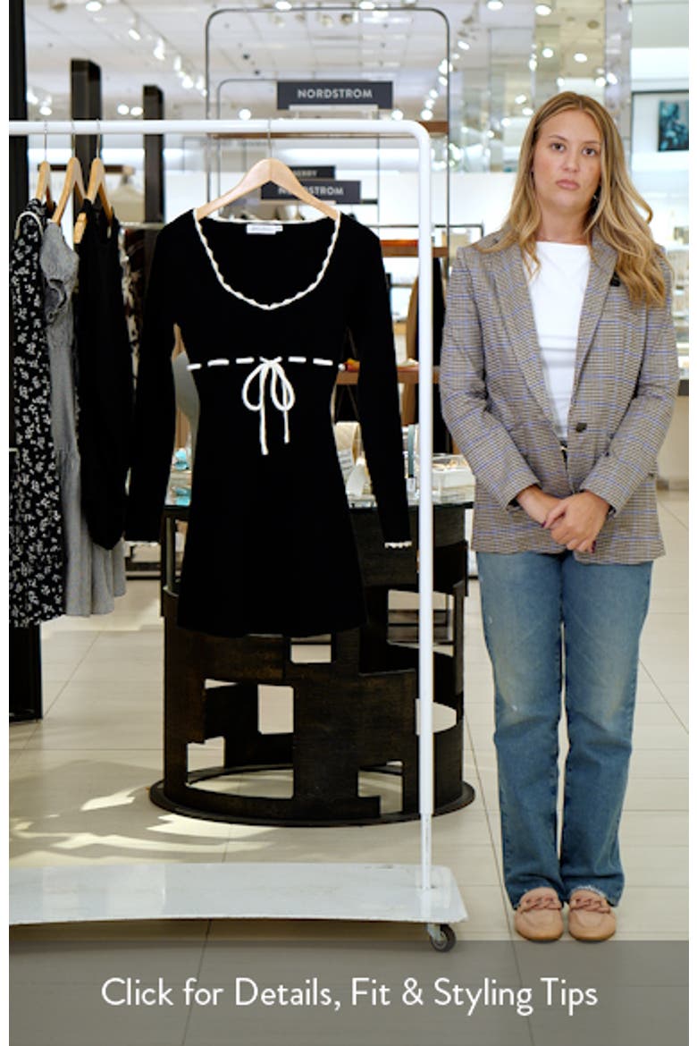 Long Sleeve Knit Minidress video