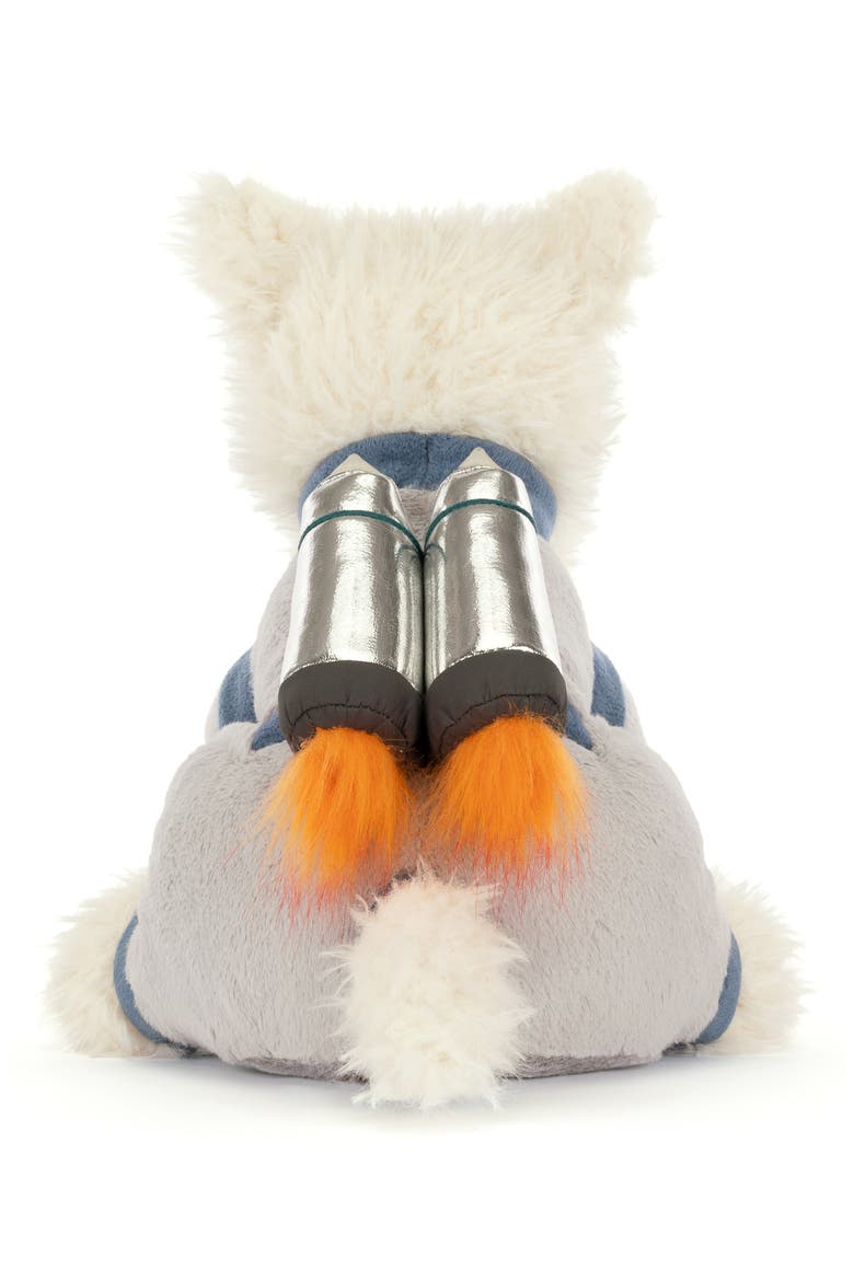 Munro Scottie Dog Space Plushie, Alternate, color, WHITE