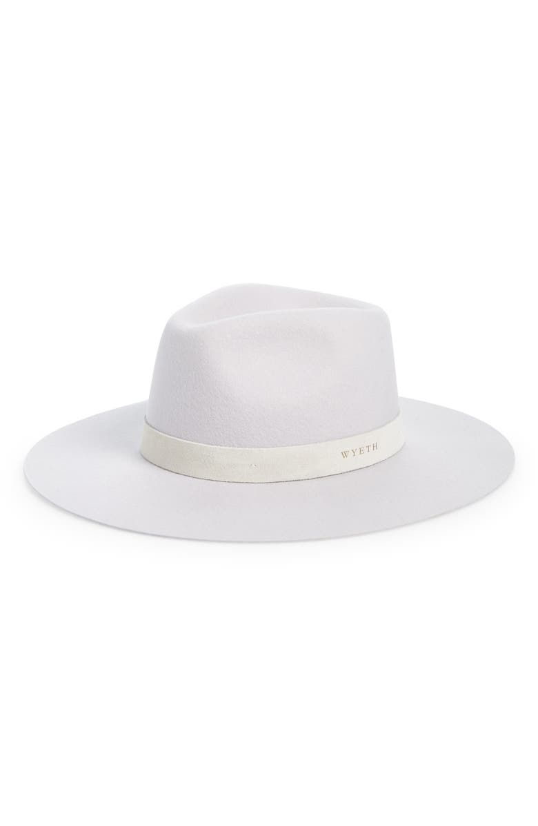 Wyeth River High Crown Wool Fedora, Main, color,