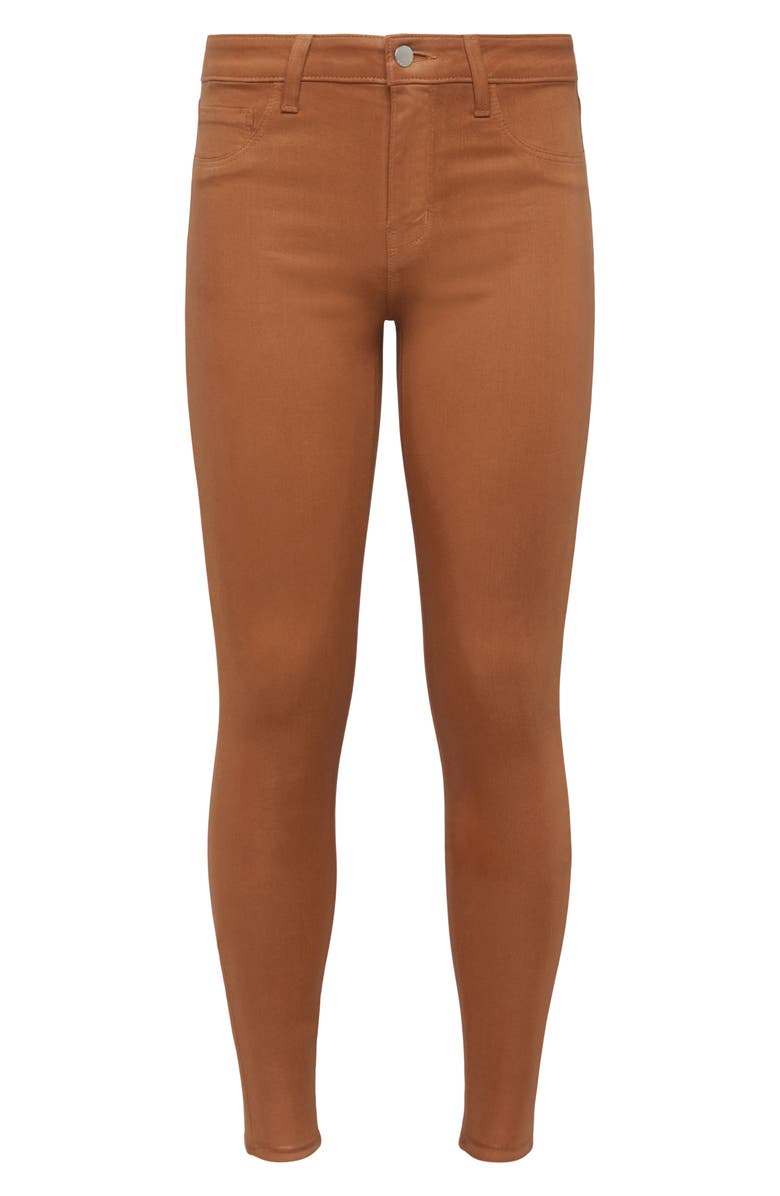 L'AGENCE High Waist Crop Jeans, Alternate, color, Java Coate