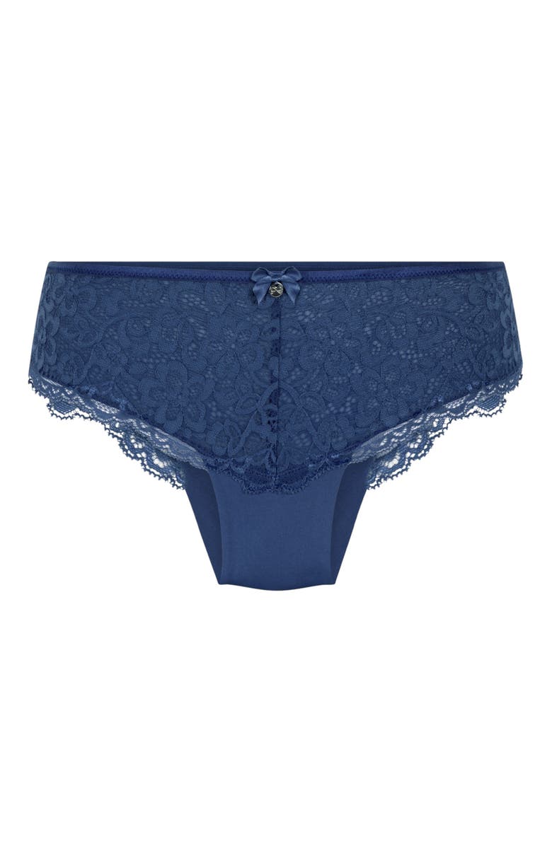 Hunkemöller Marine Brazilian Knickers, Alternate, color, Blue Indigo